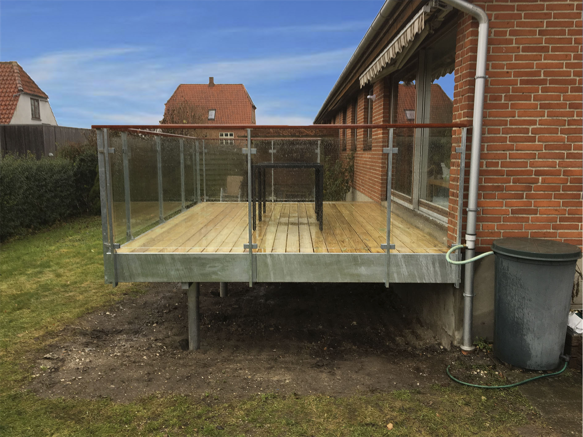 Høj Terrasse Roskilde - Stålcarporten.dk